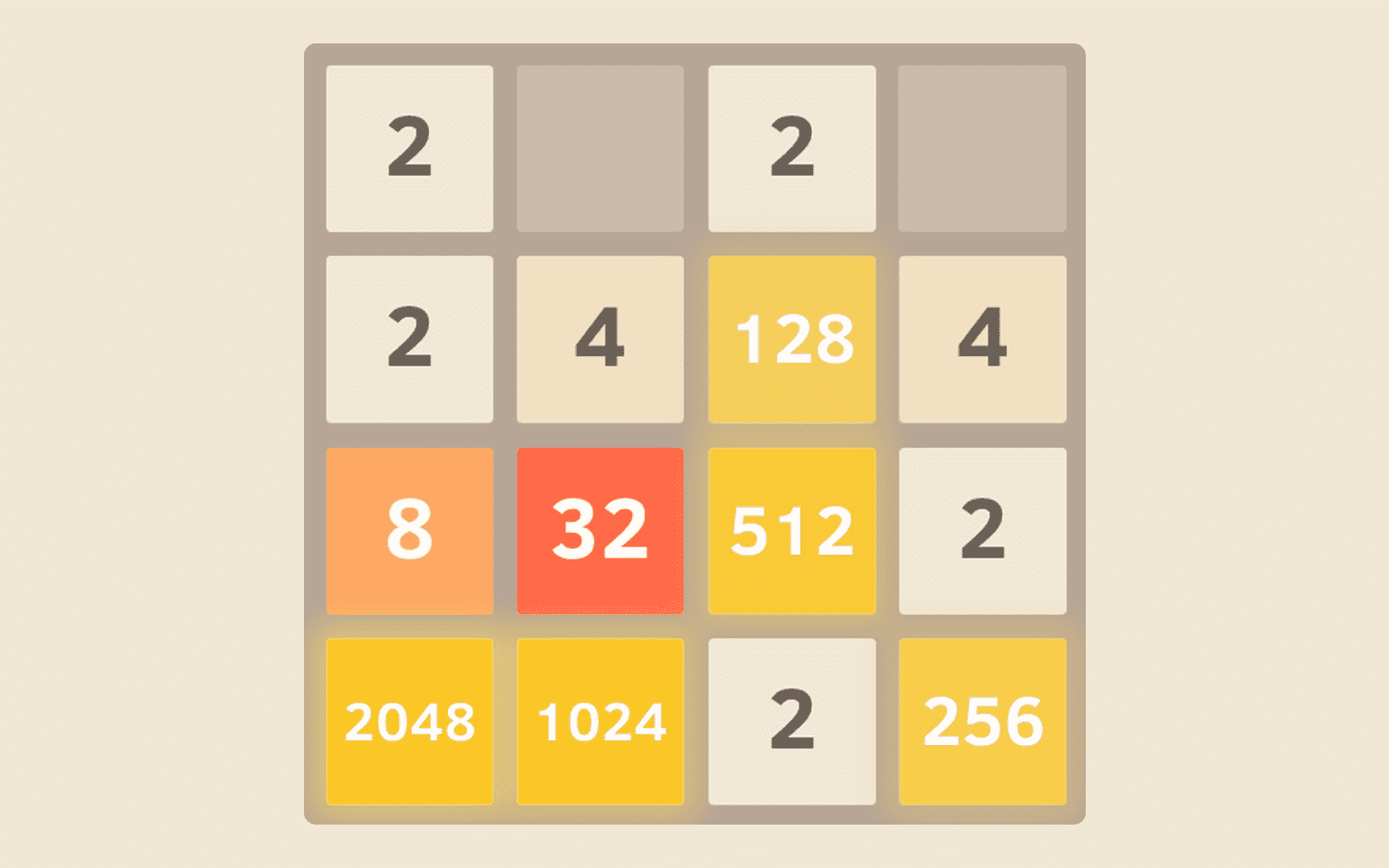 2048 Number Puzzle Game - Slide tiles to reach 2048